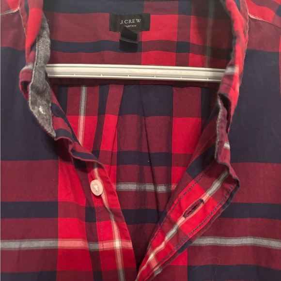 J.crew plaid cotton button up shirt XL - Picture 3 of 5